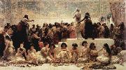 Edwin long,R.A. Der Heiratsmarkt von Babylon France oil painting artist